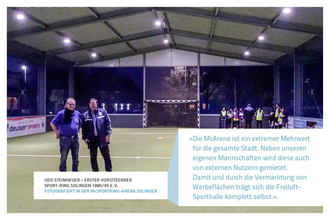 Ein Statement von Udo Steinheuer vom Sport-Ring Solingen zur McArena in Solingen.