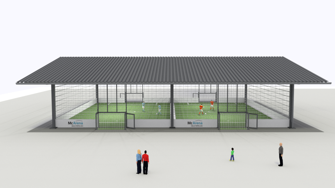 Die Zweifeldhalle von McArena bietet eine hohe Flexibilität unter einem Dach