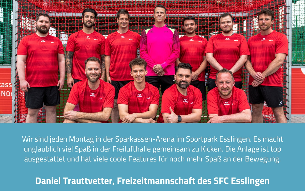 Gruppe vom SFC Esslingen beim Betriebssport