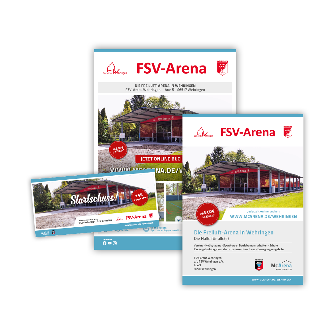 Werbemittel Flyer McArena