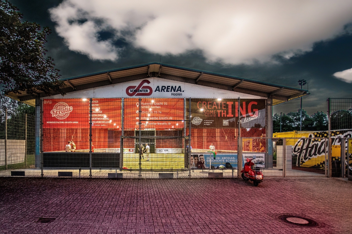 Beispiel für Sporthalle bauen Kosten Einfeldhalle