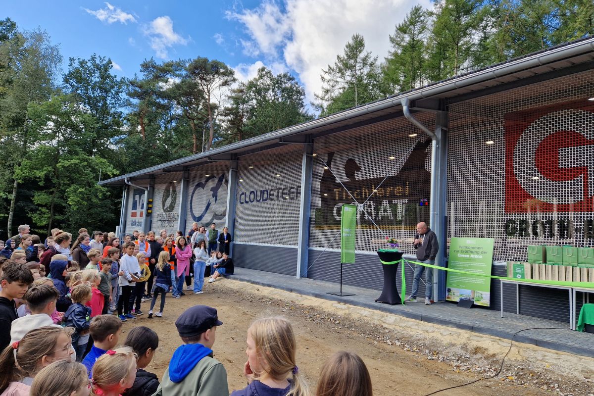 Bild der Eröffnung der BK-Green Arena in Buchholz