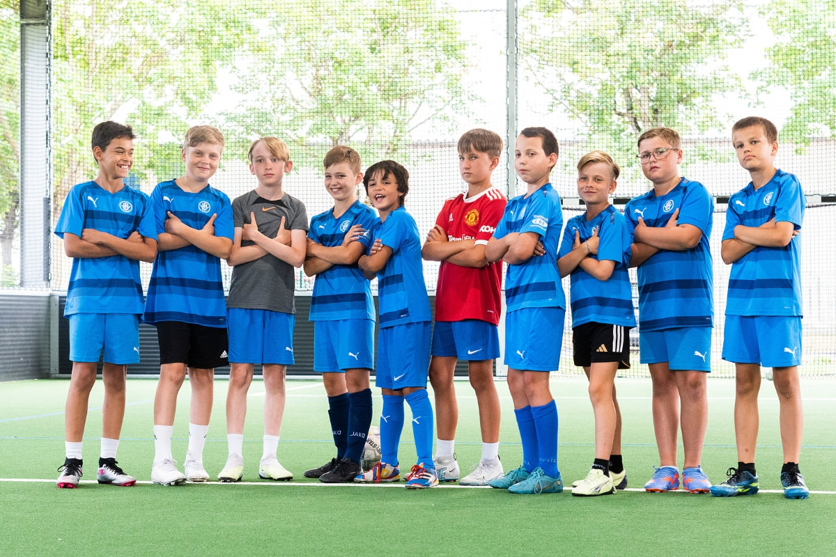 Soccerhalle Indoor Geburtstag Gruppenbild